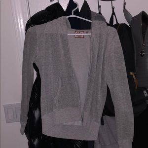 juicy couture gray zip up